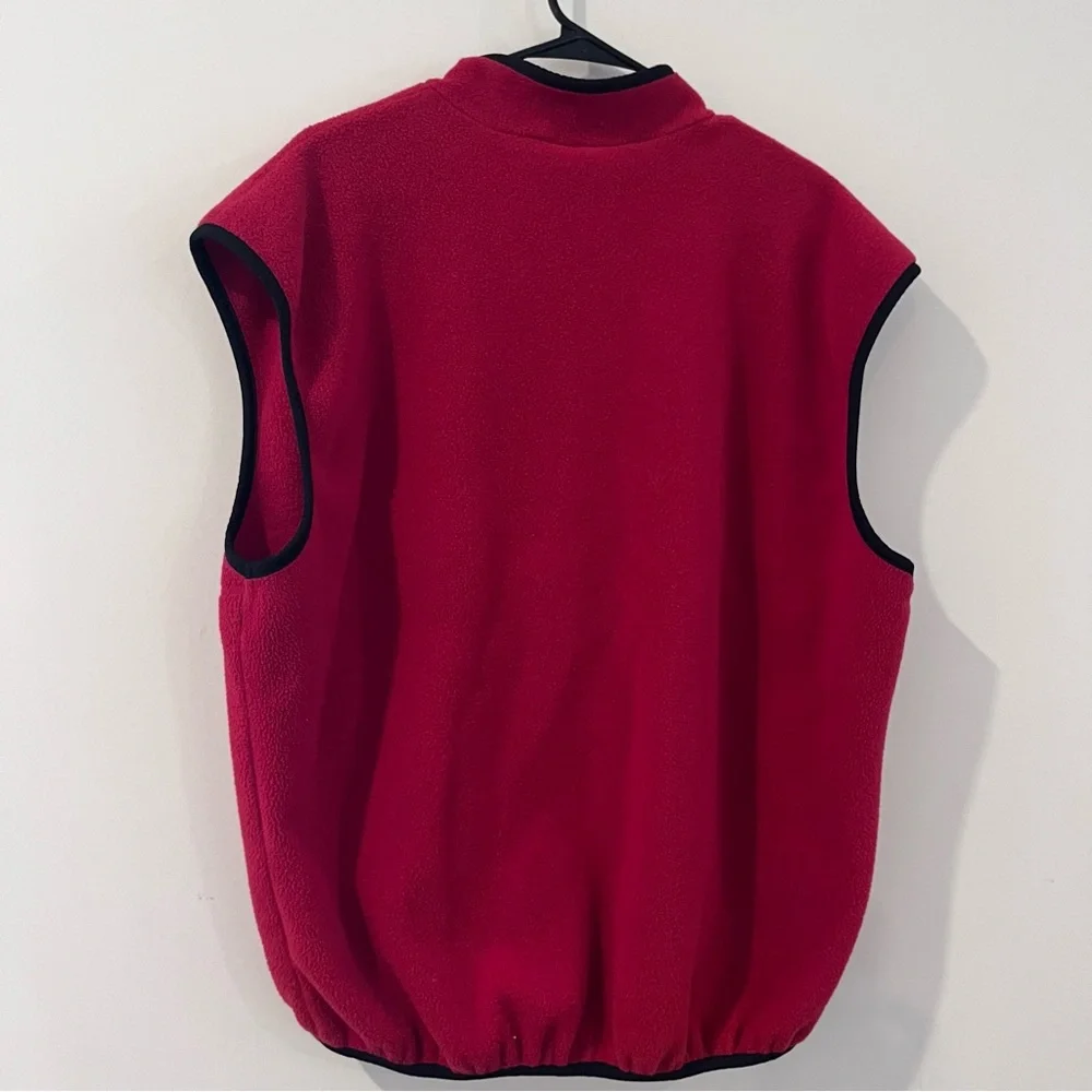 The North Face Red Fleece Vest vintage size xl with pockets